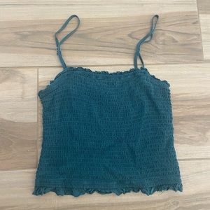 Teal Abercrombie and Fitch top